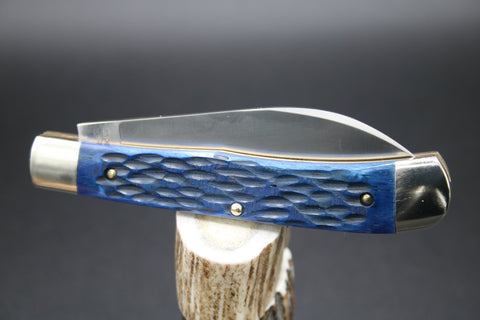 Cooper Cutlery W5119 Blue Jigged Bone Weed Company Trapper