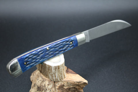 Cooper Cutlery W5119 Blue Jigged Bone Weed Company Trapper