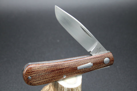 Todd Davison #2765 Shadow Pattern Cross Cut Micarta. Up Graded Coined Edges.
