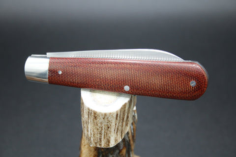 Todd Davison #2768 Brown Canvas Micarta.
