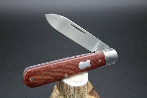 Todd Davison #2768 Brown Canvas Micarta.