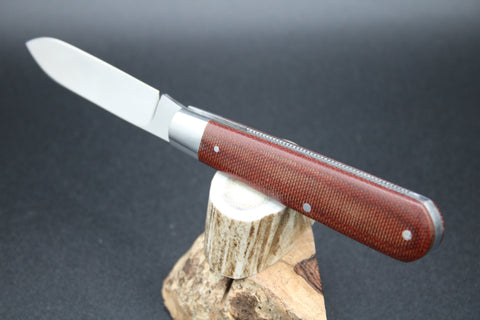Todd Davison #2768 Brown Canvas Micarta.