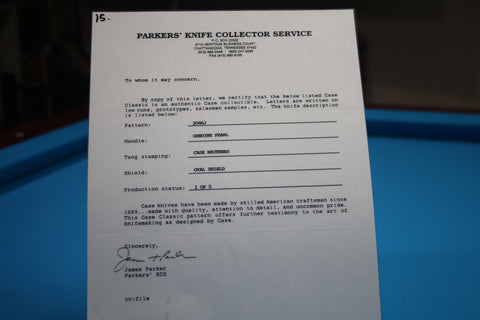 Case Classic #2046J Genuine Pearl Swell Center Moose. One of 5 Issued.