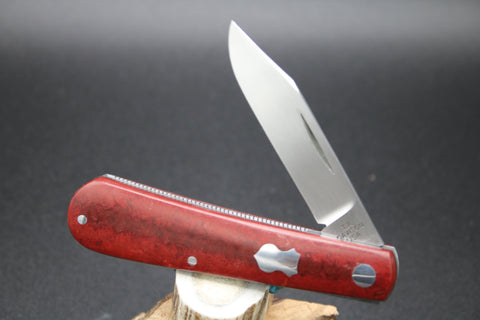 Todd Davison #2778 Beautiful Dark Red Micarta Shadow Pattern