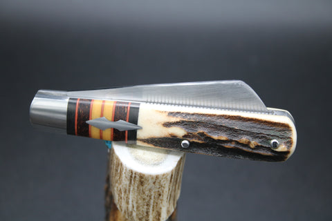 Todd Davison # 2786 Gorgeous Stag Striper Knife