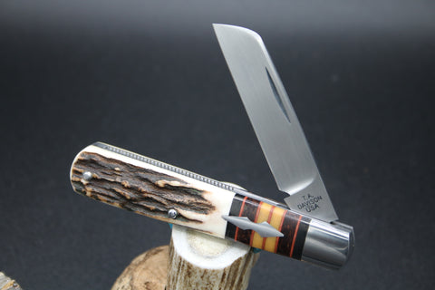 Todd Davison # 2786 Gorgeous Stag Striper Knife