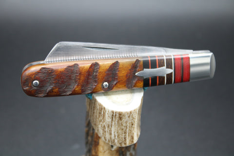 Todd Davison # 2784 Gorgeous Sheep Horn Striper Knife