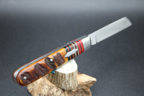 Todd Davison # 2784 Gorgeous Sheep Horn Striper Knife