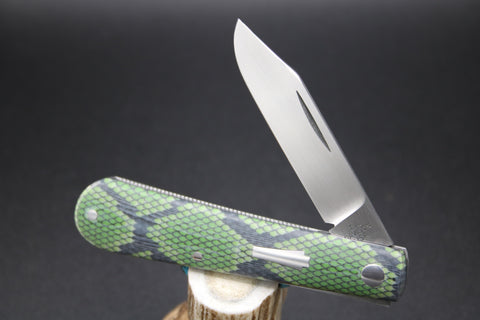 Todd Davison #2793 Vintage Python Micarta Shadow Pattern.