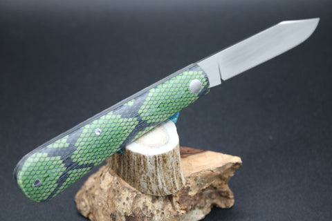 Todd Davison #2793 Vintage Python Micarta Shadow Pattern.