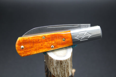 Cooper Cutlery New York Knife Company M1506W-OSC, Orange Sawcut Barlow.