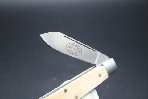 Cooper Cutlery Special Mammoth Ivory Dollar Knife.