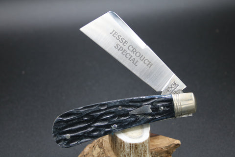 Cooper Cutlery 5101 Schatt & Morgan Black Purple Jigged Bone Jesse Crouch