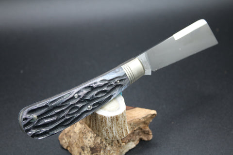 Cooper Cutlery 5101 Schatt & Morgan Black Purple Jigged Bone Jesse Crouch