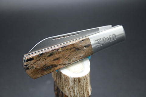 Cooper Cutlery Schatt & Morgan Buffalo Horn Fossil Barlow.