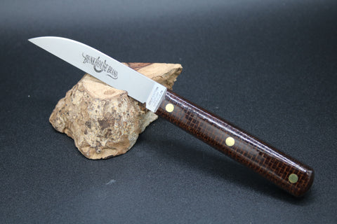 Great Eastern Cutlery K32CAR Bunkhouse Brand Brown Burlap Micarta Slicing Knife