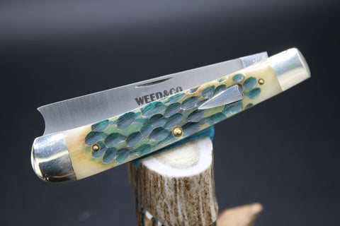 Cooper Cutlery 5119WJBZ Weed & Co Walnut Green Jigged Bone.