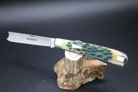 Cooper Cutlery 5119WJBZ Weed & Co Walnut Green Jigged Bone.