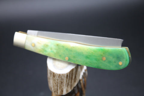 Cooper Cutlery 5119JGCBZ Weed & Co Jungle Green Smooth Camel Bone.