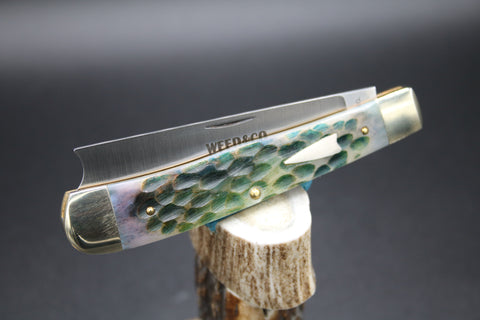 Cooper Cutlery 5119PPBJBZ Weed & Co Paw Paw Blue Jigged Bone.