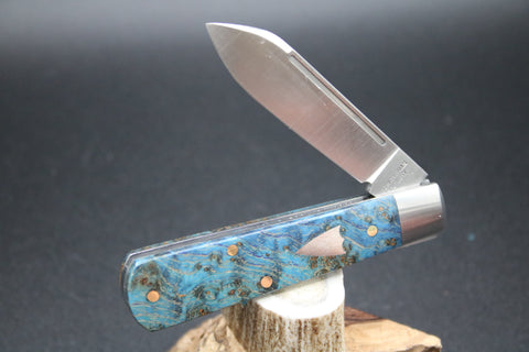 Cooper Cutlery Beaver Falls Beautiful Blue Box Elder with Arrow Shield