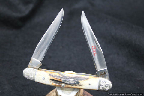 Case Knives (Vintage) XX USA Two Dot Muskrat Beautiful Stag. #17