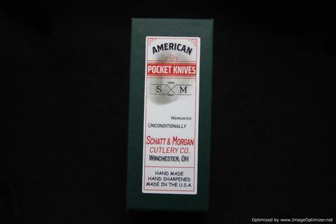 Schatt & Morgan Select #01 Antique White Stag Wharncliff.  1 of 30 Made.