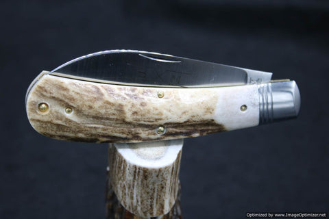 Schatt & Morgan Select #01 Antique White Stag Wharncliff. 1 of 30 Made.