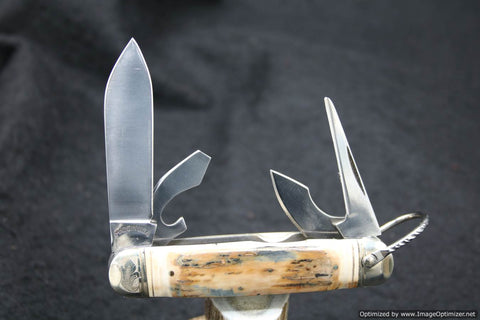 Tuna Valley Cutlery Mammoth Bark Ivory Scout Knife.