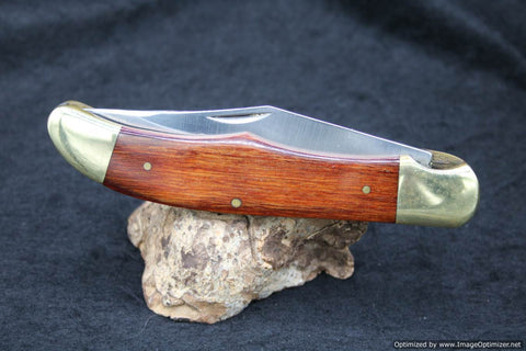 KA-BAR Stag 1193 Wood Handle Linerlock.