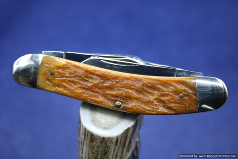 Case Classic 5039 Appaloosa Brown Bone Sowbelly.