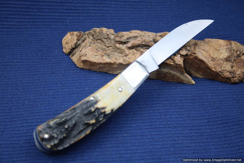Tuna Valley Cutlery Phoenix Jack Genuine India Burnt Stag