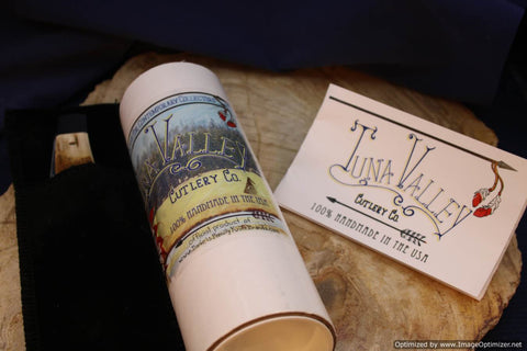 Tuna Valley Cutlery Phoenix Jack Mammoth Bark Ivory.