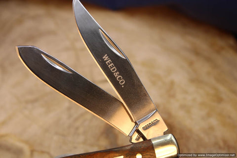Cooper Cutlery 7219OC Weed & Co Connoisseur Ohio Chestnut Wood Trapper. 50 Made in 2021