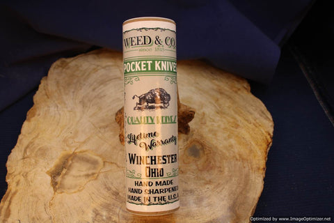 Cooper Cutlery 7219OC Weed & Co Connoisseur Ohio Chestnut Wood Trapper. 50 Made in 2021