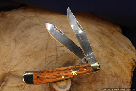 Cooper Cutlery 7219OAK Weed & Co Connoisseur Ohio Oak Wood Trapper. 50 Made 2021