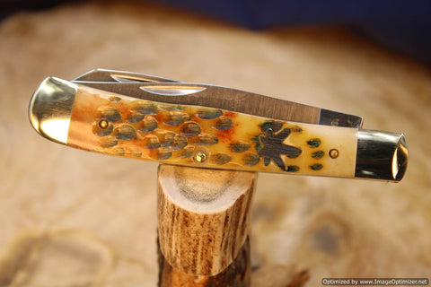 Cooper Cutlery 5219 Walnut Green Jig Bone Weed & Co Connoisseur 50 Made in 2021