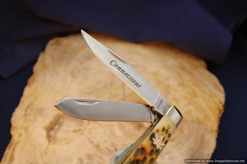 Cooper Cutlery 5219 Walnut Green Jig Bone Weed & Co Connoisseur 50 Made in 2021
