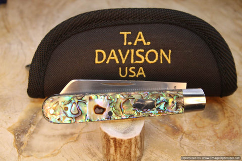 Todd Davison Custom Abalone Folder. #2267
