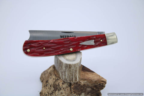 Cooper Cutlery 5119RJBZ Weed & Co Antique Red Jigged Bone.