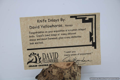David Yellowhorse Early Folding Hunter Series, Serial # 037.