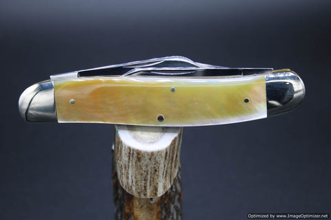 Case Classic 340 Serpentine Stockman Pattern Special Gold Lip Pearl Prototype.