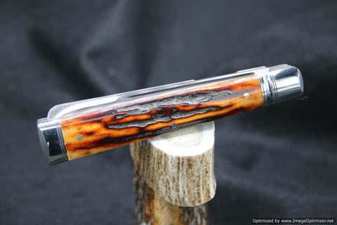 Bill Ruple Rare Doctor's Knife Pattern, Beautiful Stag.